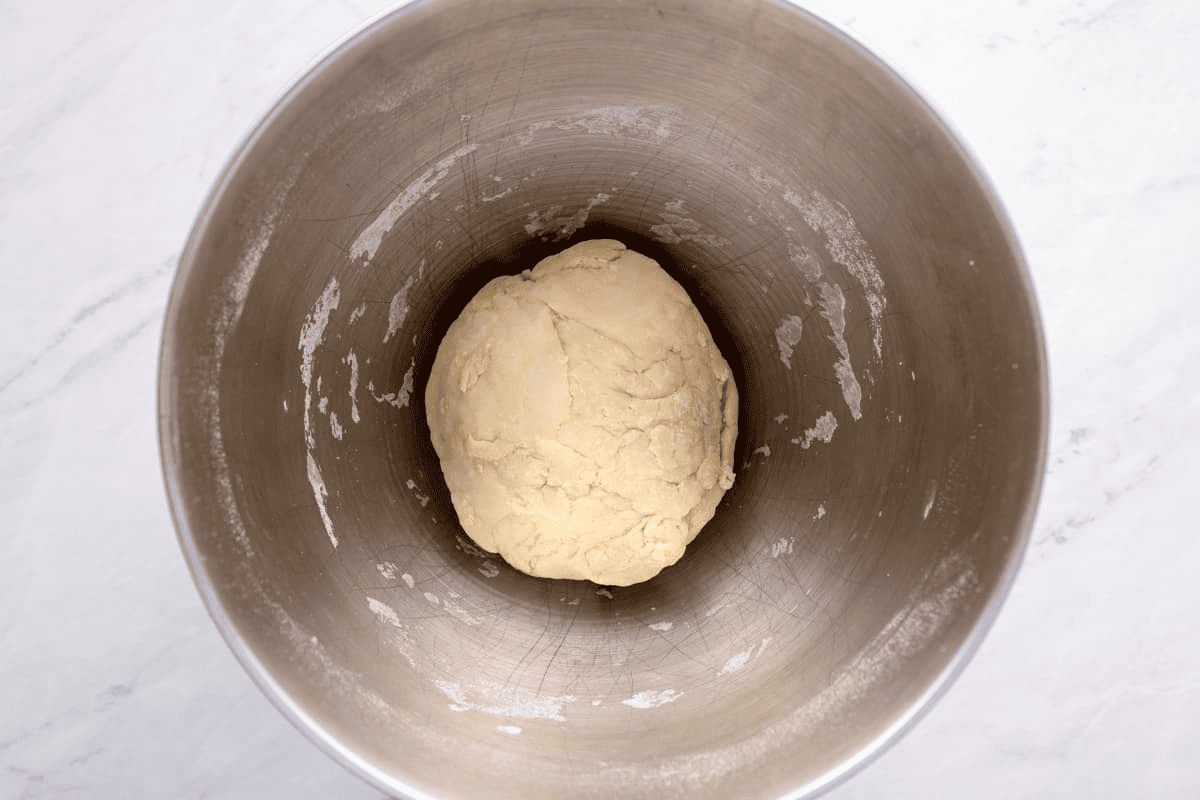 Pizza dough ball in a bowl. - 9