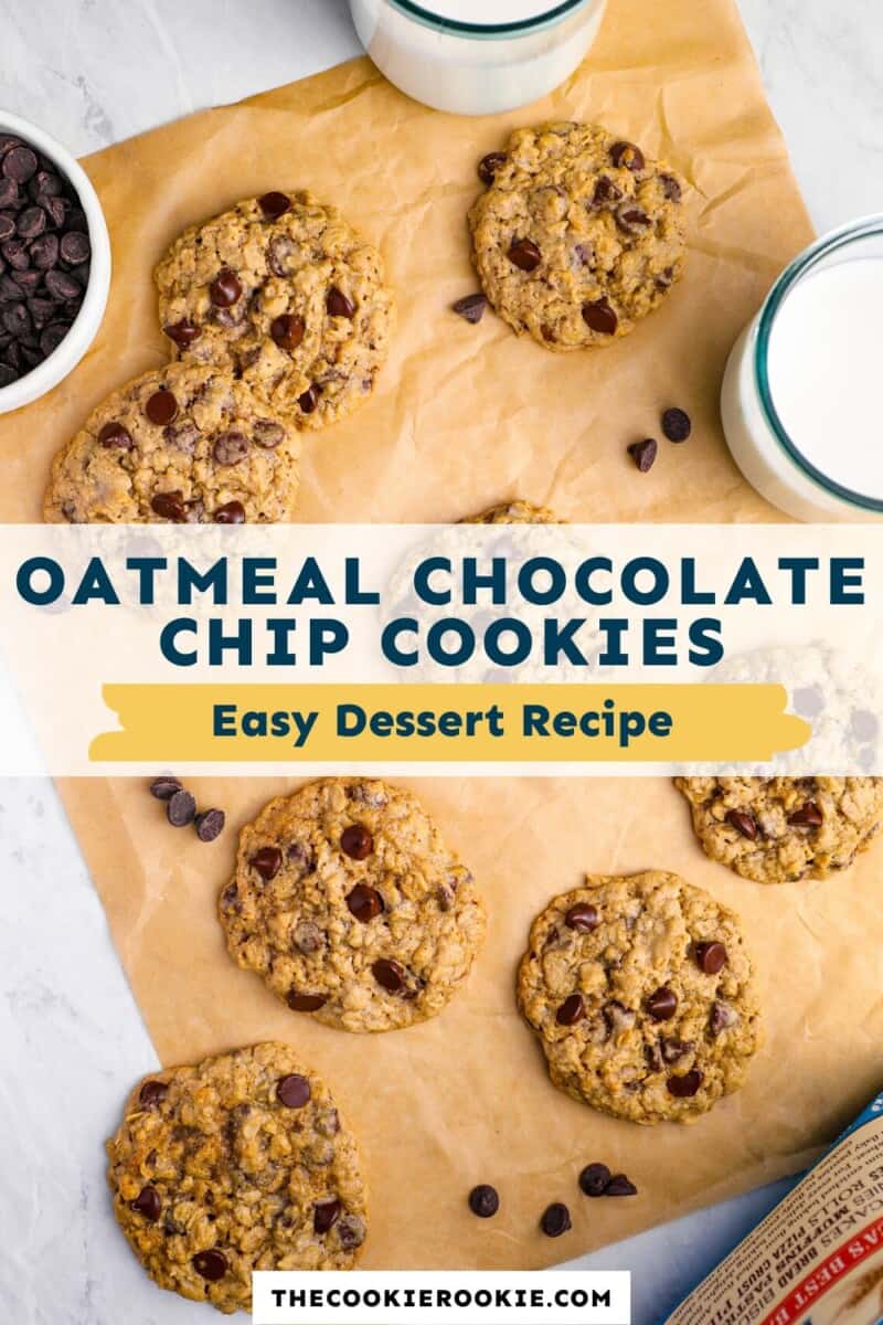 oatmeal chocolate chip cookies pinterest