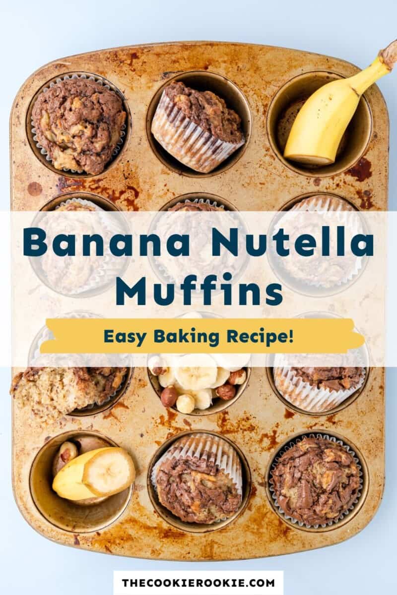 banan nutella muffins pinterest