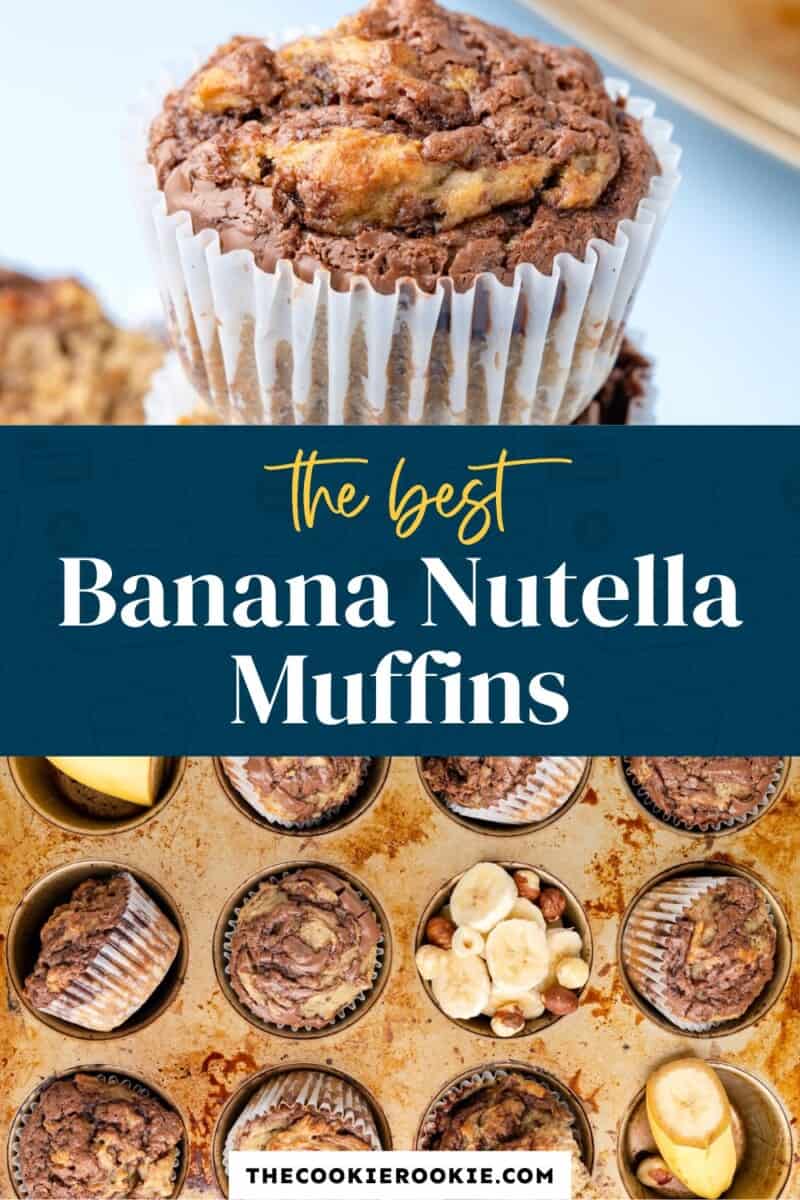 banana nutella muffins pinterest