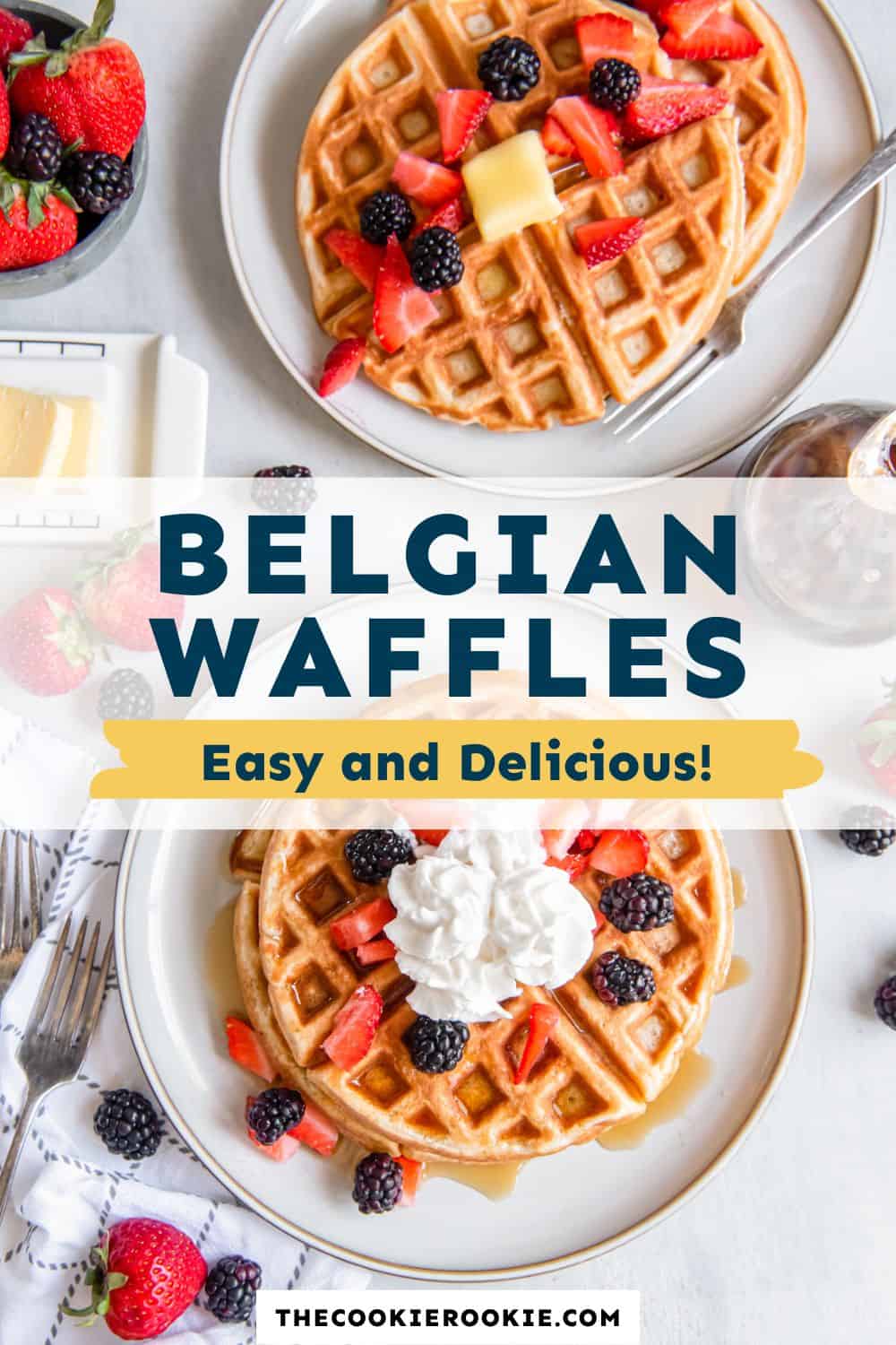 Belgian Waffles Recipe The Cookie Rookie®