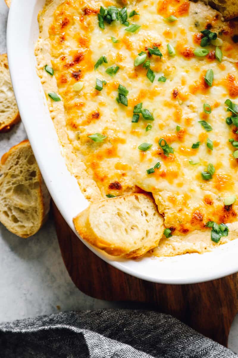 cheesy baked crab dip