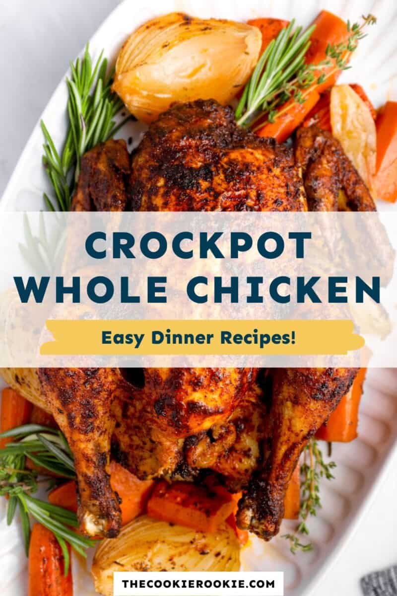 crockpot whole chicken pinterest.