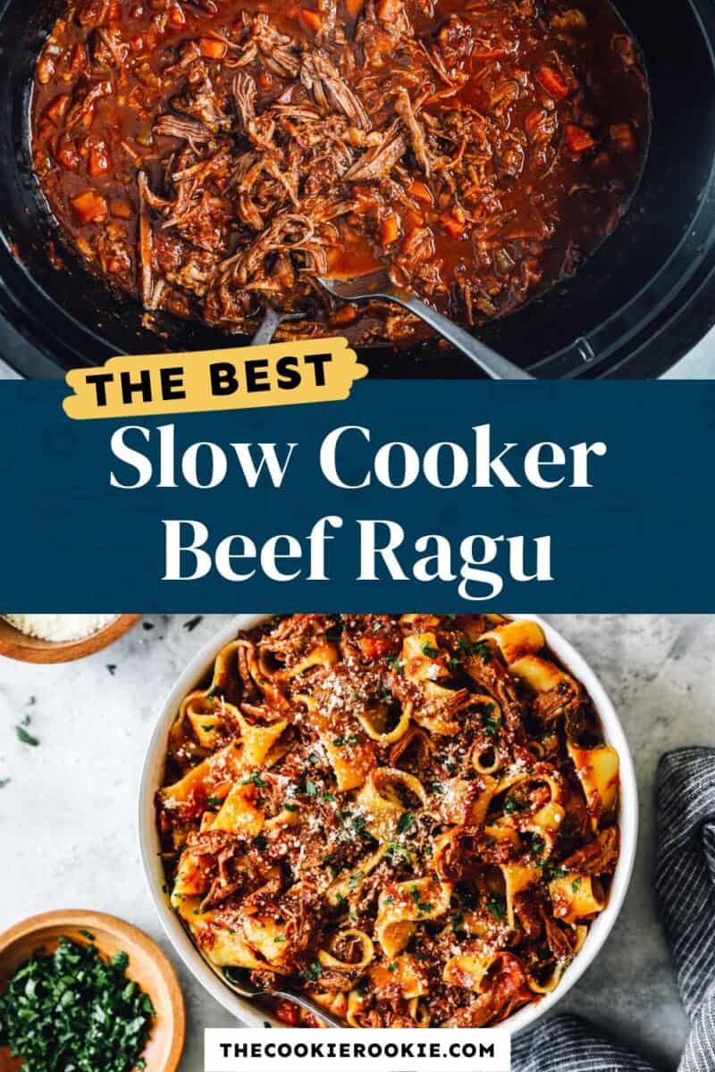 slow cooker beef ragu pinterest