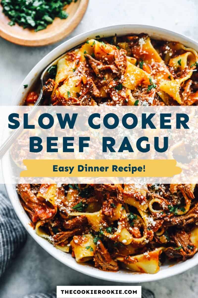 slow cooker beef ragu pinterest