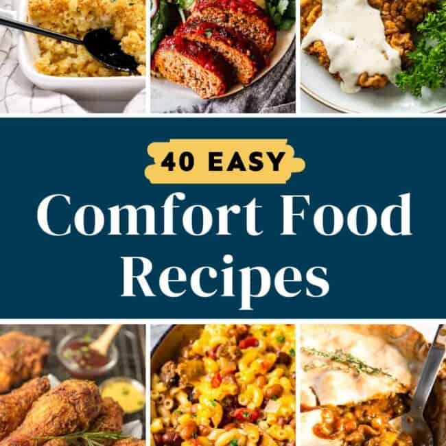 40 easy comfort food recipes Pinterest