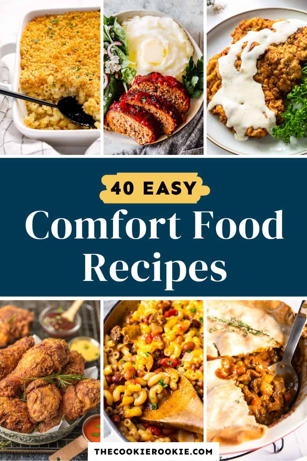 40 easy comfort food recipes Pinterest