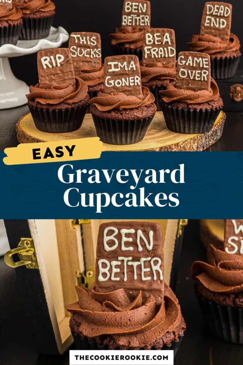halloween graveyard cupcakes pinterest