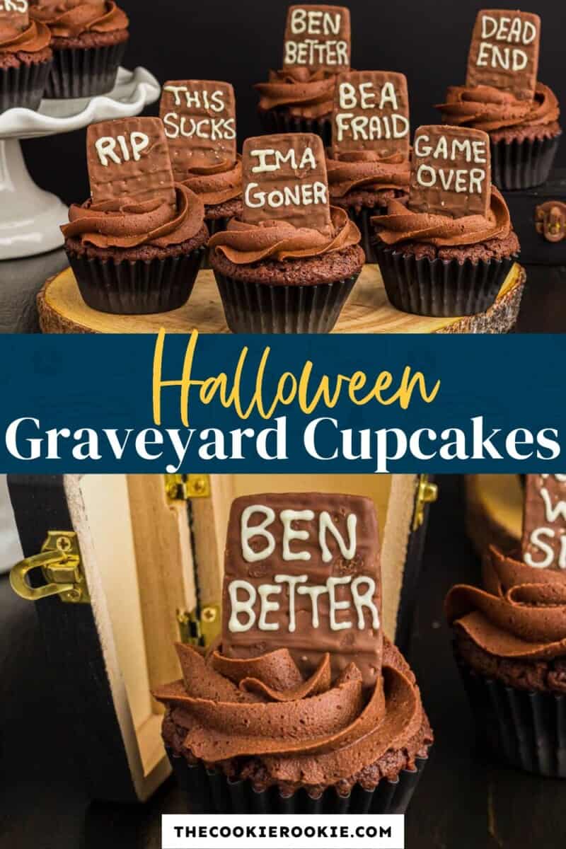 halloween graveyard cupcakes pinterest