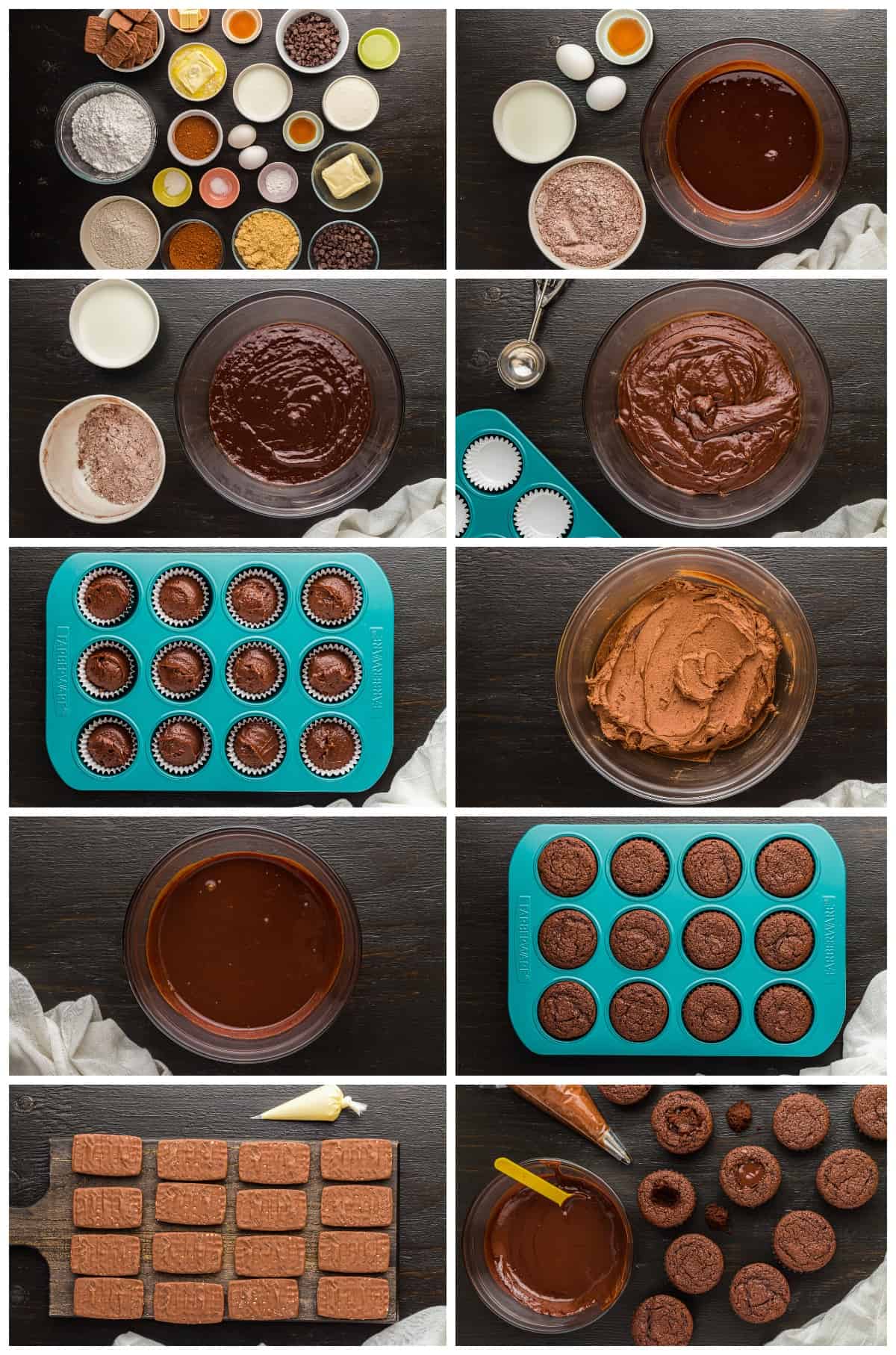 how to make death by chocolate graveyard cupcakes step by step photo instructions