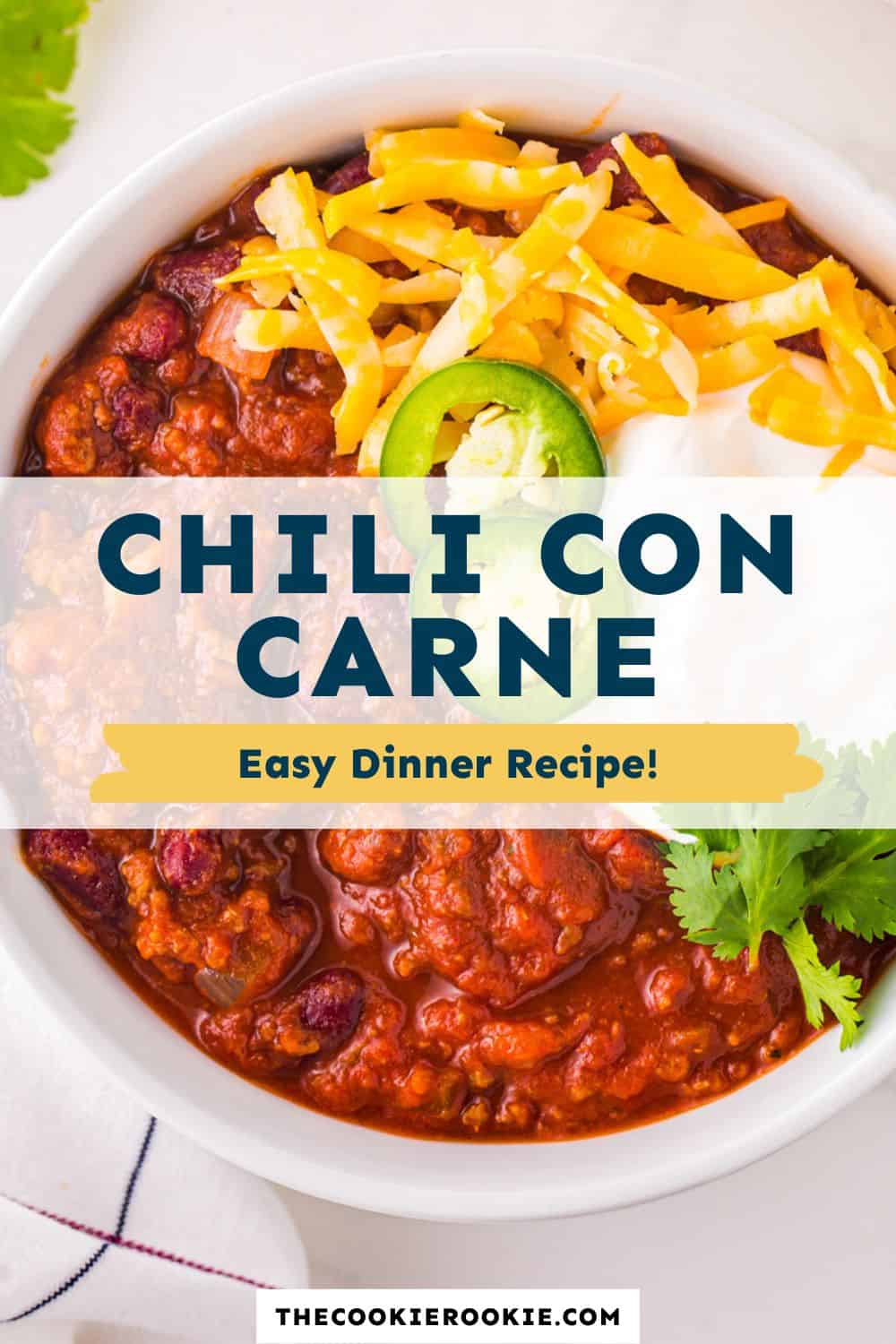 Chili con Carne Recipe The Cookie Rookie®