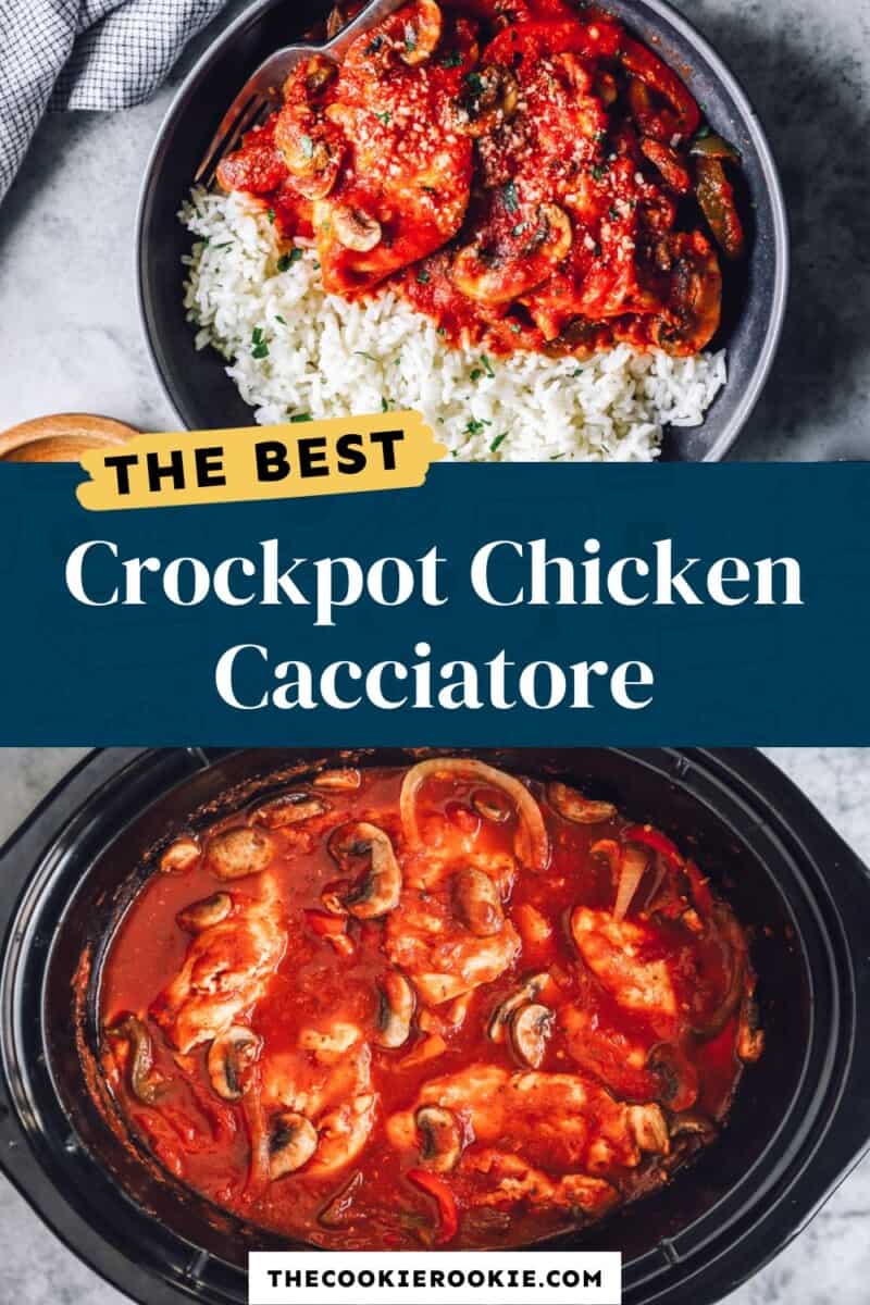 crockpot chicken cacciatore pinterest.