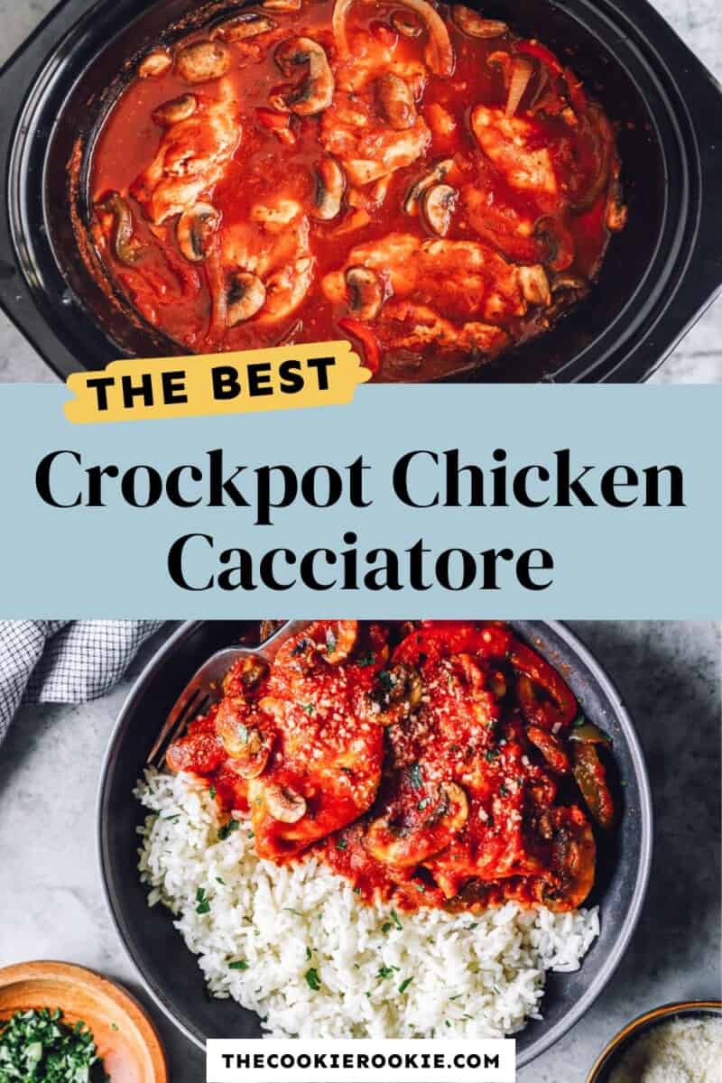 crockpot chicken cacciatore pinterest.