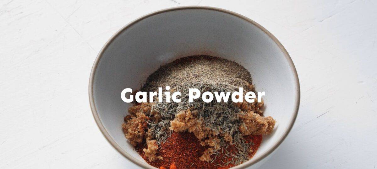 Ingredients for the seasoning in a bowl.