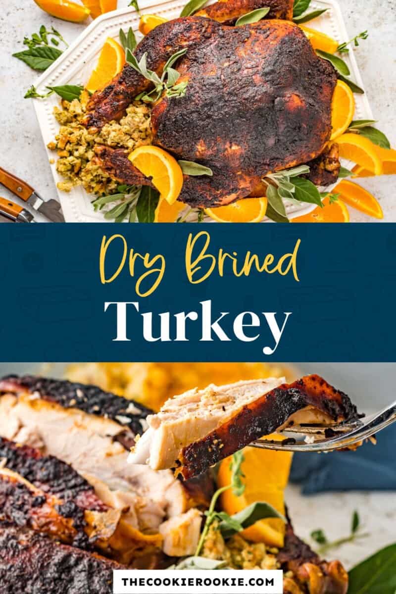 dry brined turkey Pinterest