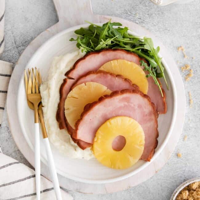 featured instant pot pineapple brown sugar ham.