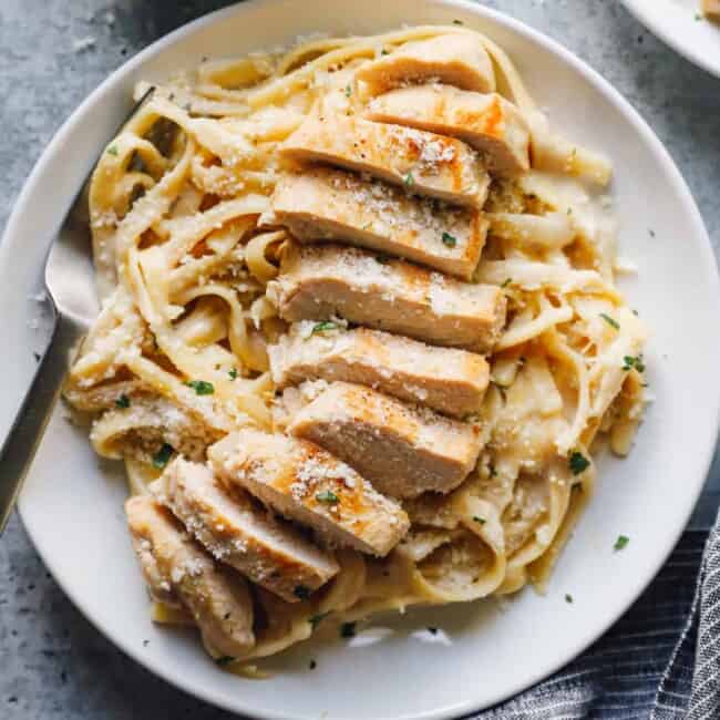 instant pot chicken Alfredo