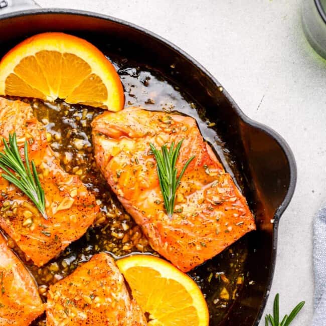 orange glazed salmon