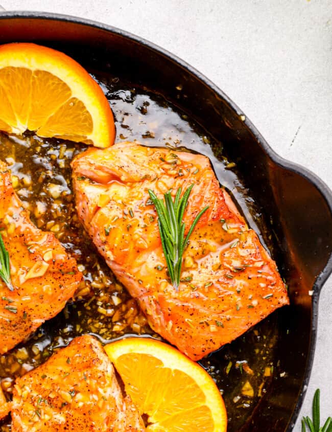 orange glazed salmon