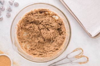 cooke dough in a mixing bowl