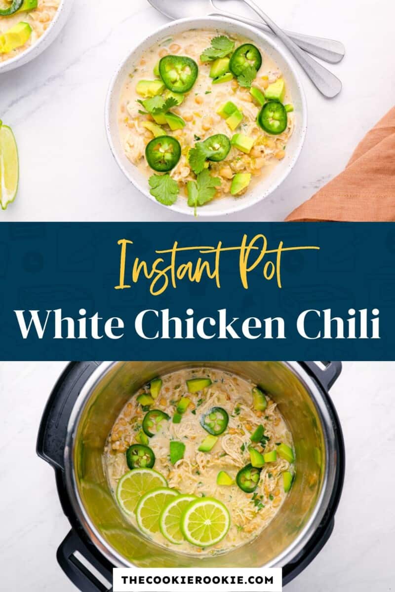 instant pot white chicken chili pinterest