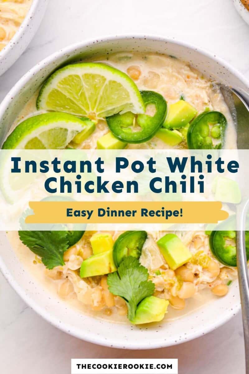 instant pot white chicken chili pinterest