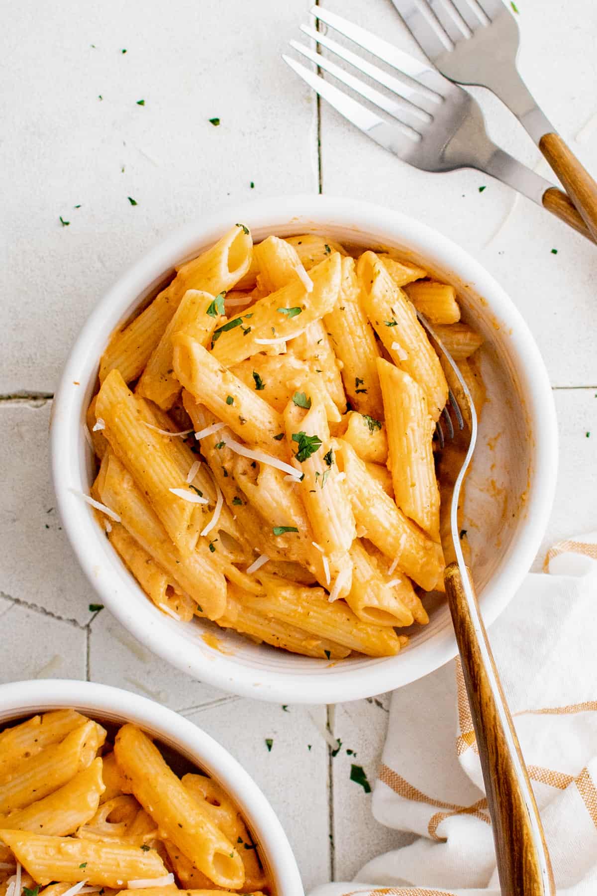 a bowl of penne alla vodka