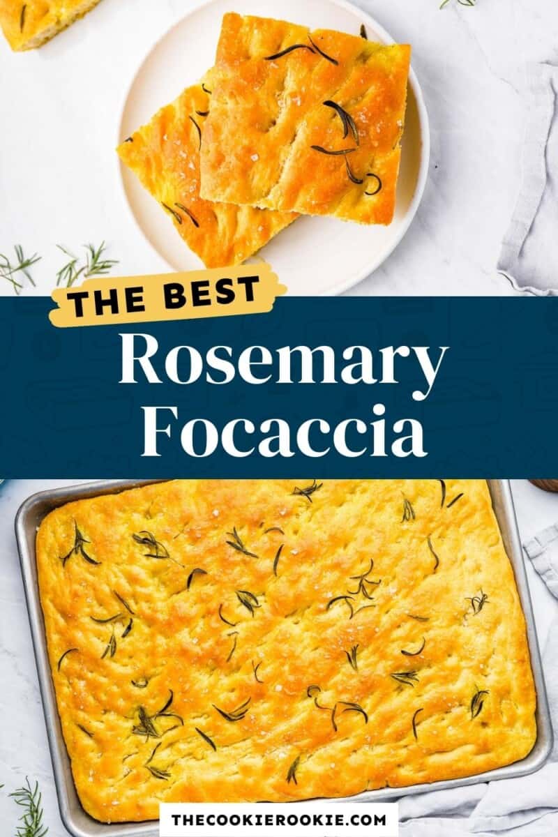 rosemary focaccia Pinterest