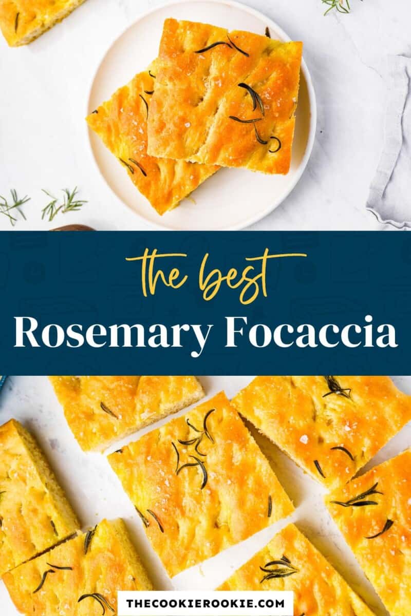 rosemary focaccia Pinterest