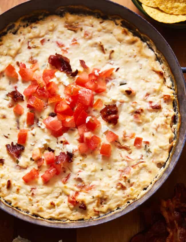 baked feta dip with bacon