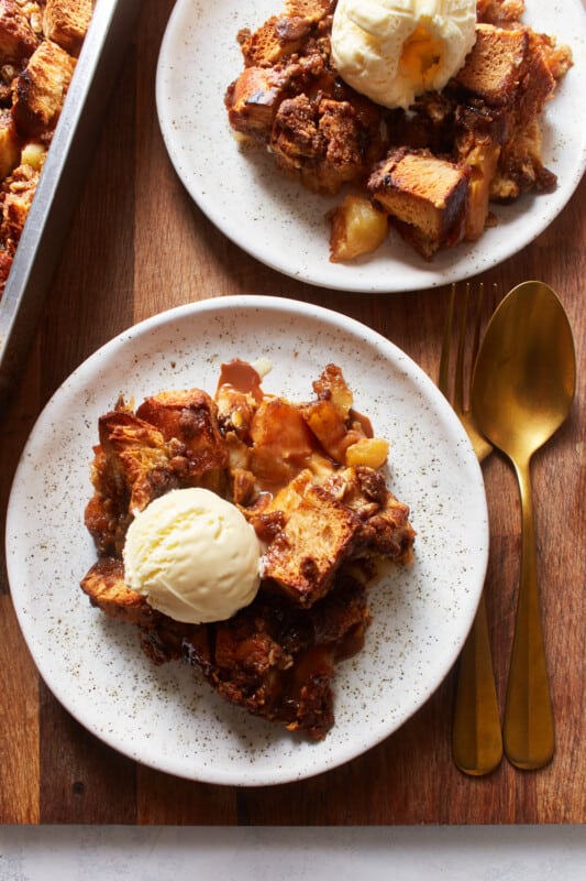 Caramel Apple Pie Bread Pudding Recipe The Cookie Rookie®