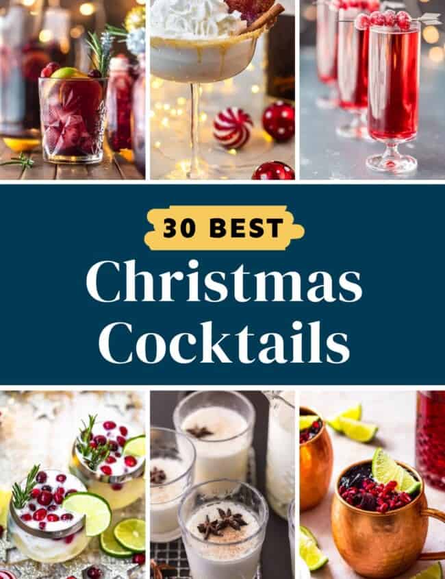 pin: 30 best christmas cocktails