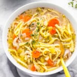 crockpot turkey noodle soup