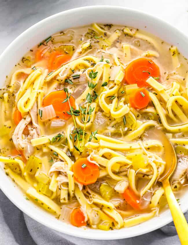 crockpot turkey noodle soup