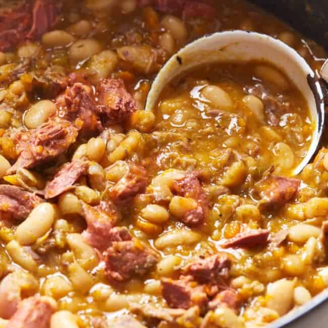 zuppa con prosciutto e fagioli
