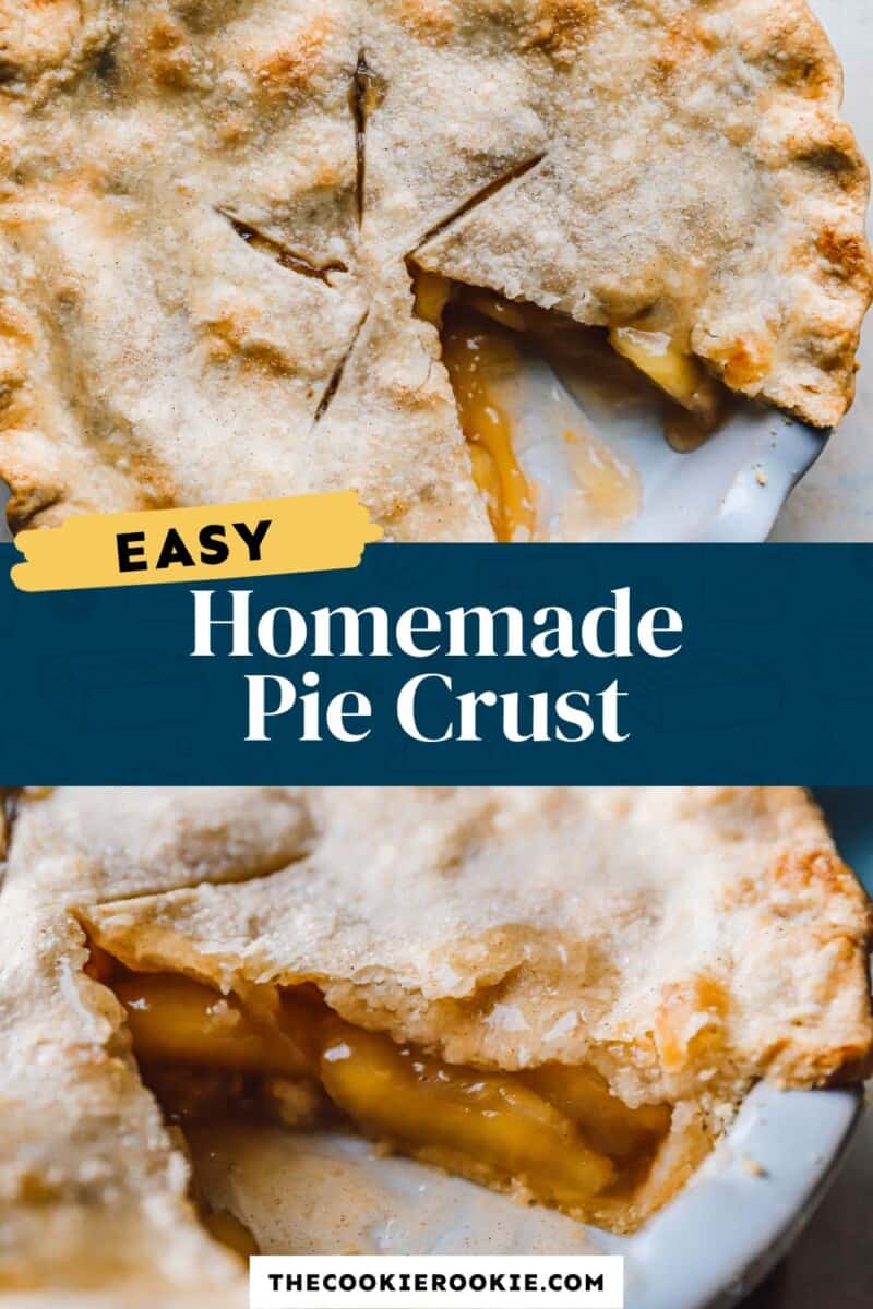 easy homemade pie crust Pinterest