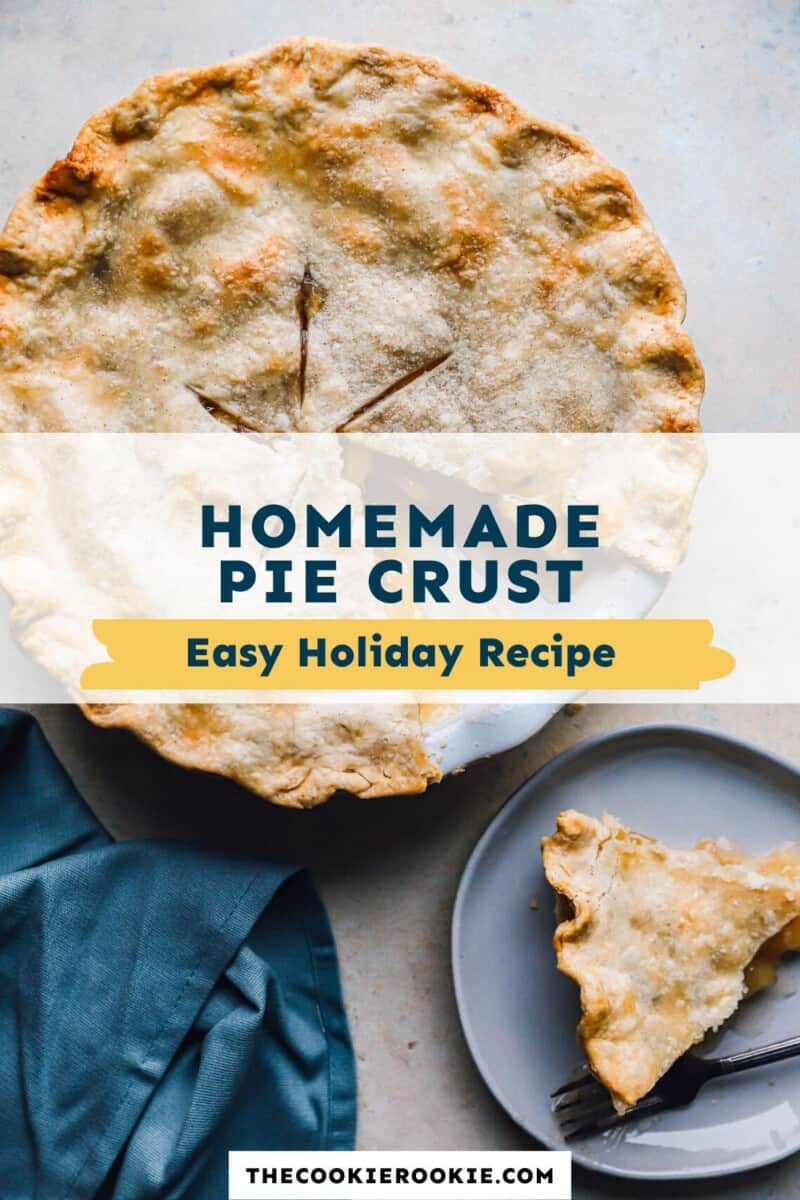 pin recipe: homemade pie crust