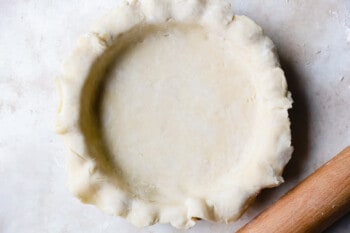 pie dough shaped into a pie plate