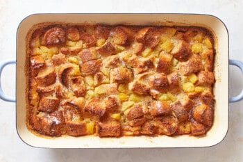 baked pineapple bread pudding