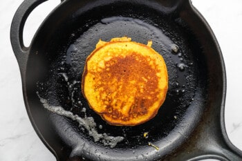 pancake cooking in a skillet