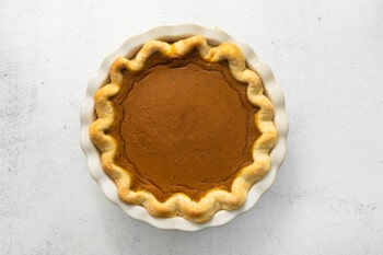 baked pumpkin pie