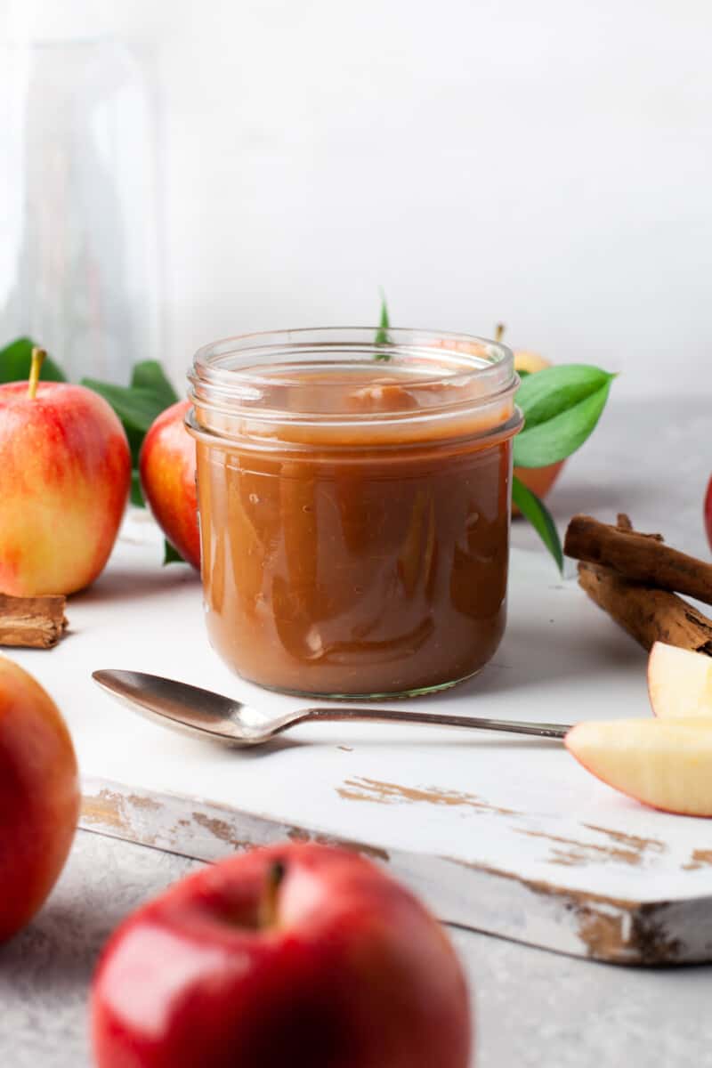 jar of instant pot apple butter