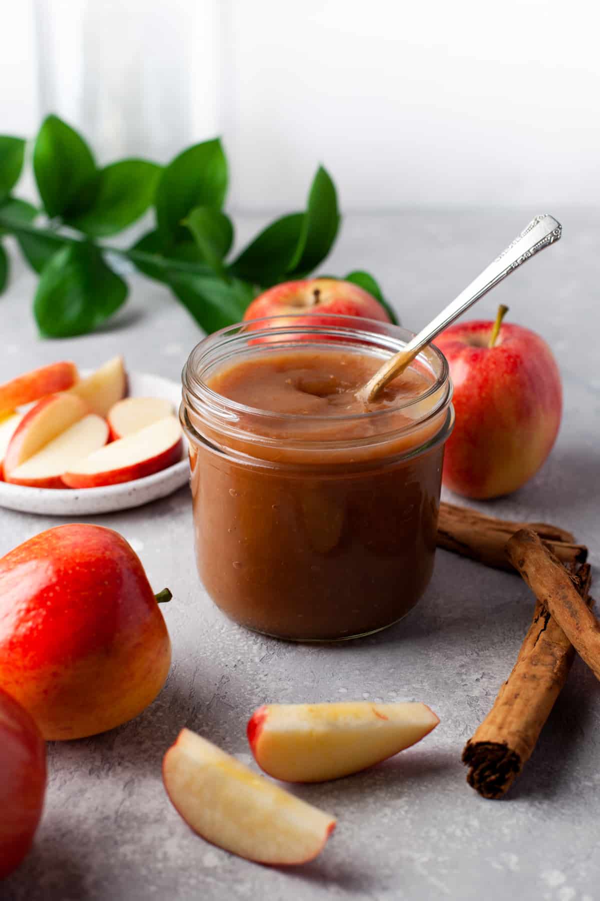 a jar of instant pot apple butter