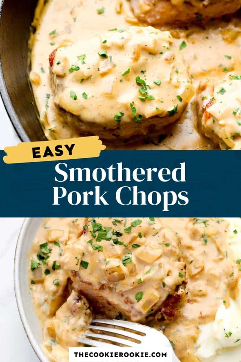 smothered pork chops pinterest