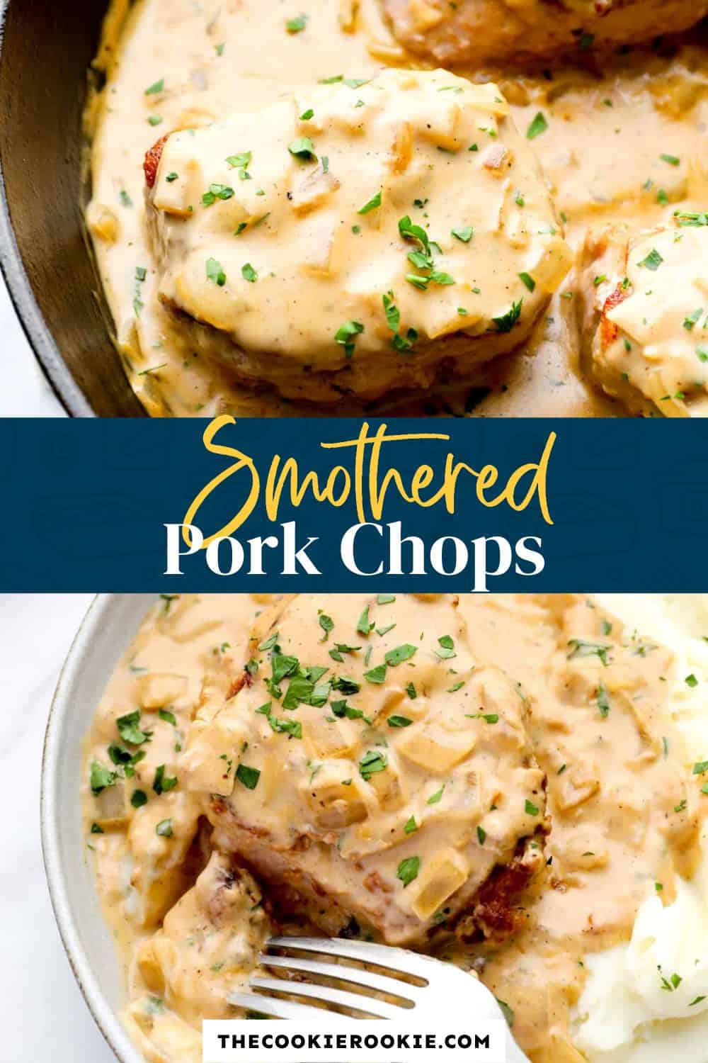 smothered pork chops pinterest