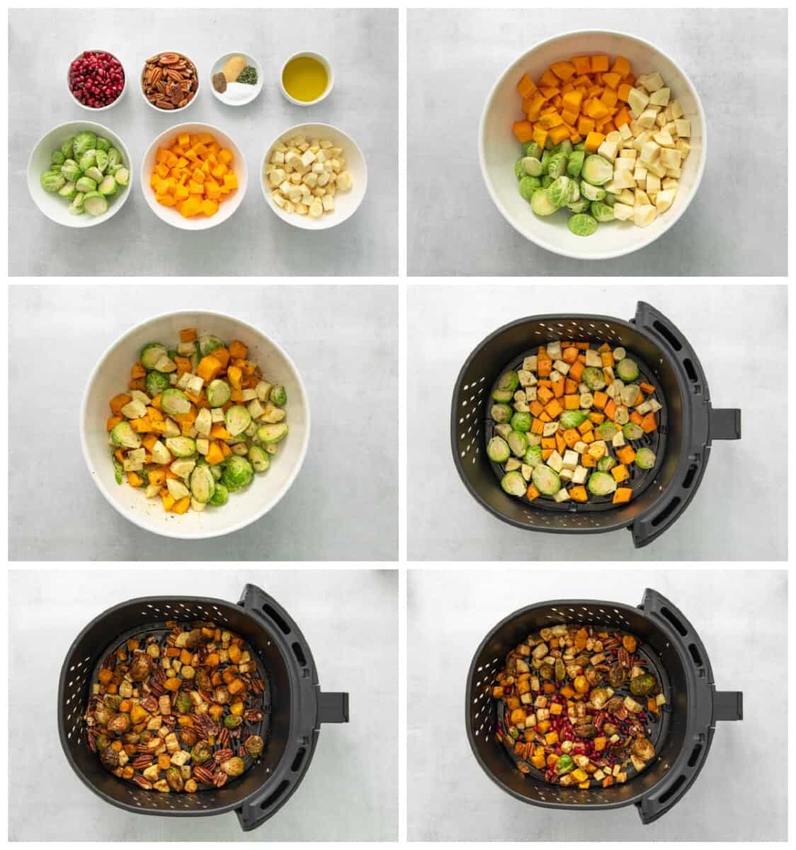how to roast vegetables in an air fryer step by step photo instructions