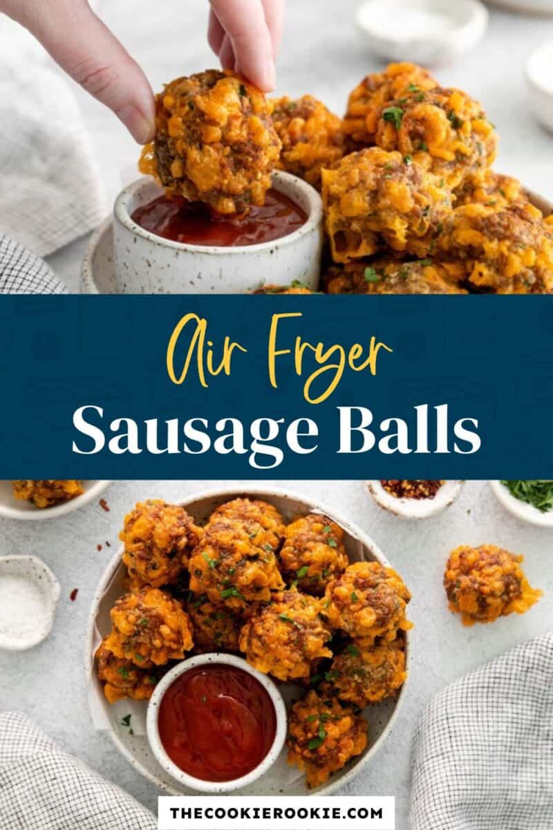 air fryer sausage balls pinterest