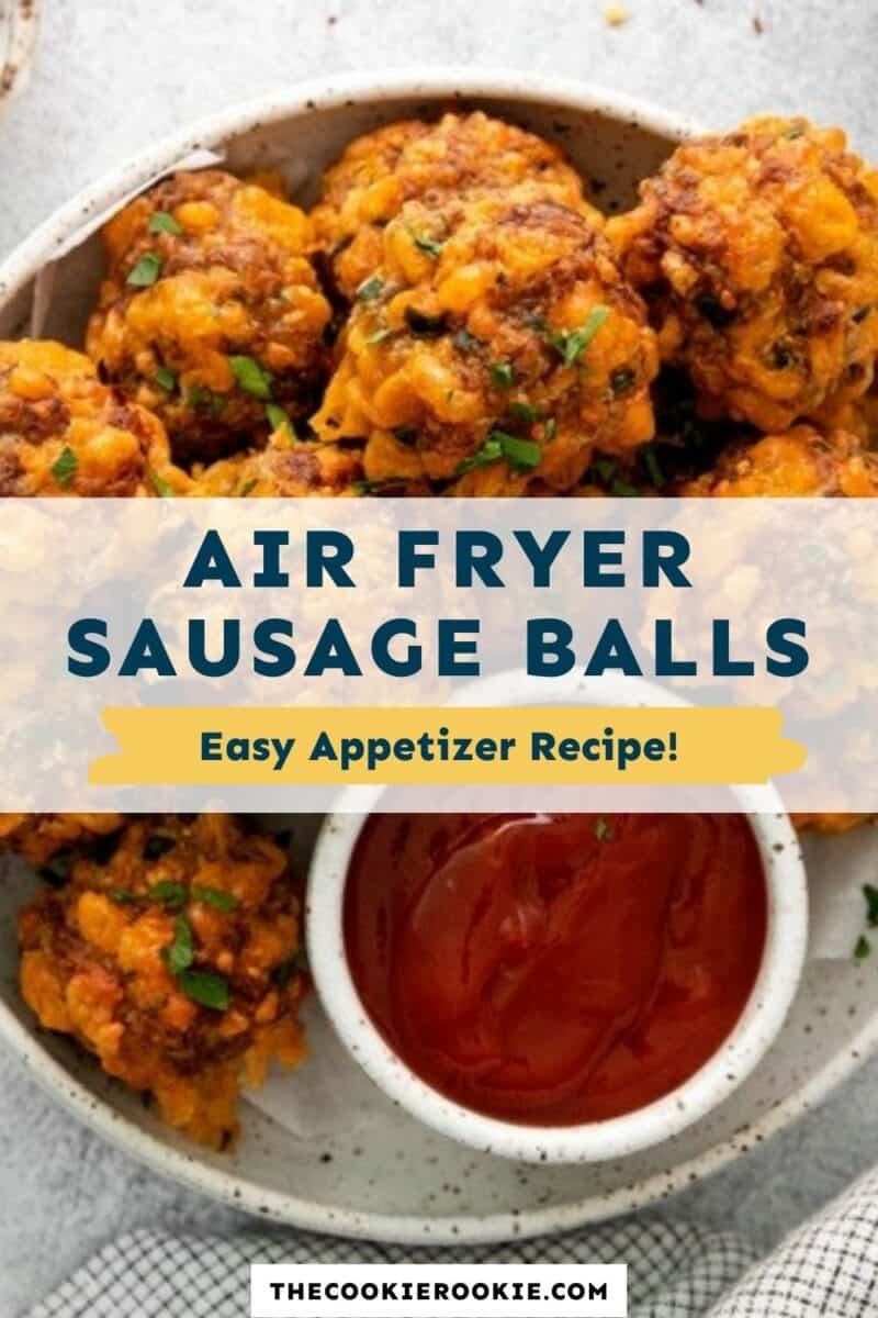 air fryer sausage balls pinterest