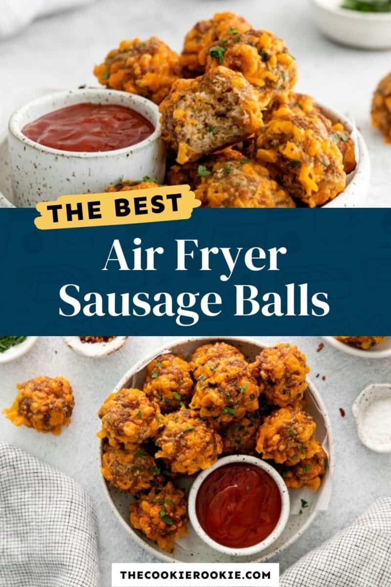 air fryer sausage balls pinterest