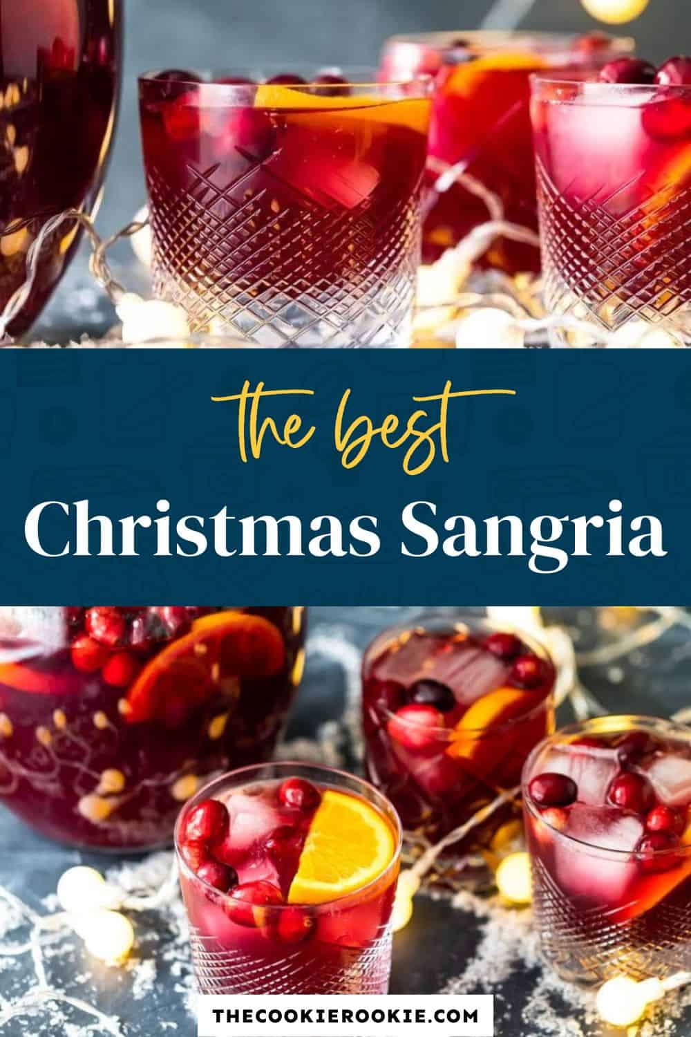 Christmas Sangria Recipe (Orange Cranberry) - The Cookie Rookie®